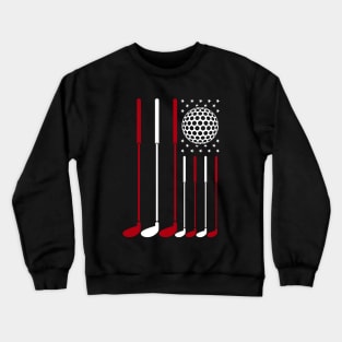 American Flag Golf Crewneck Sweatshirt
